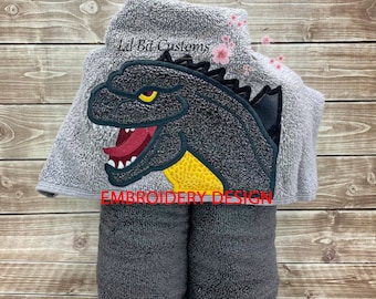 Giant Lizard Embroidery Design Appliqué file