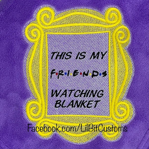 Friends Blanket Tv Show Etsy