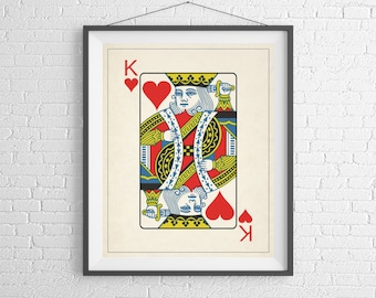 Playing card art | Etsy