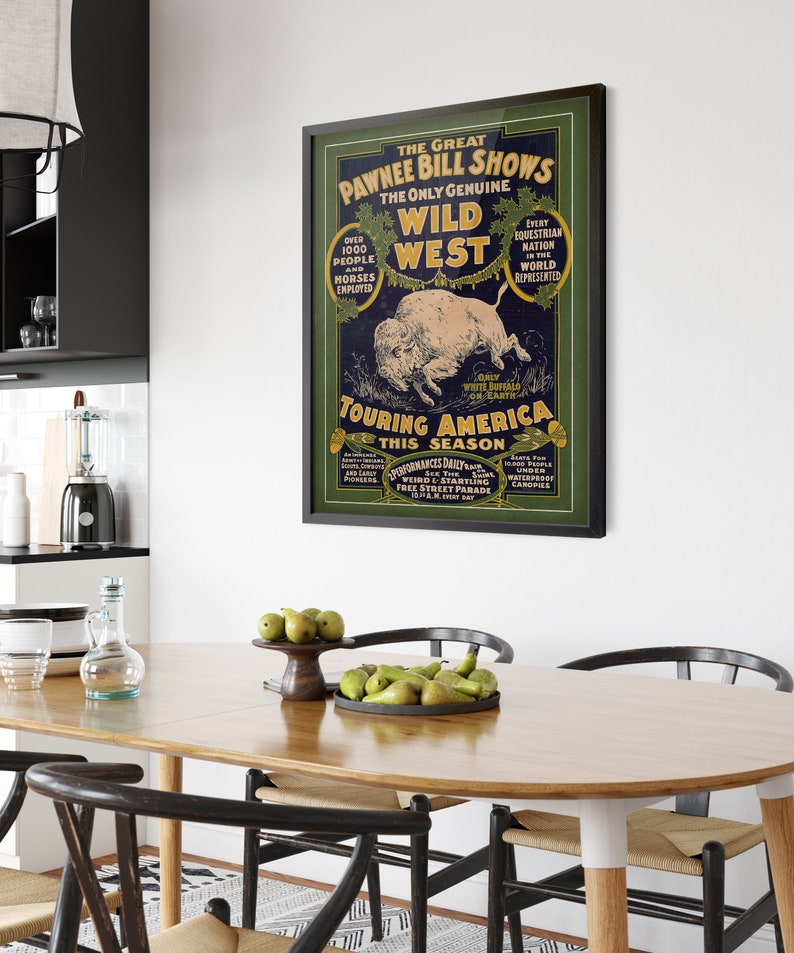 1903 Pawnee Bill Wild West Show Print: Vintage Western Cowboy Art - Etsy