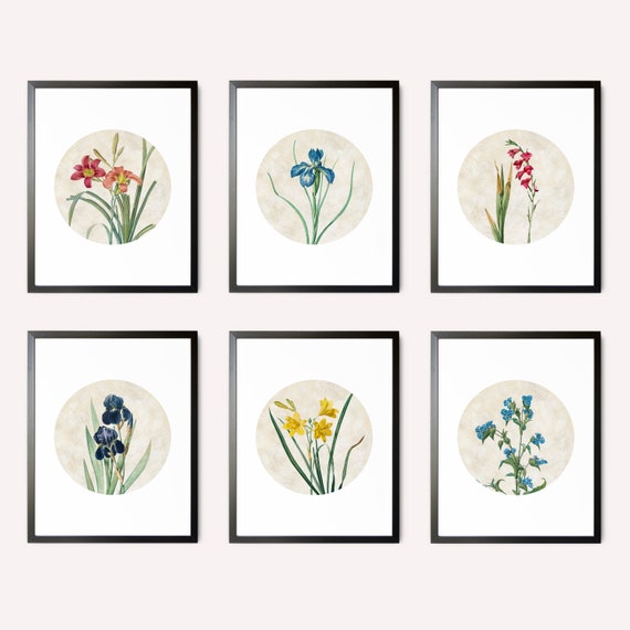 Custom Floral Print Set Flower Print Panels Flower Art Etsy
