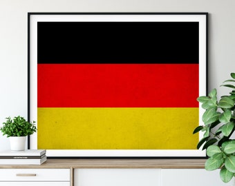 Germany Flag Art, Germany Flag Print, German Flag Poster, Country Flags, Flag Painting, Germany Poster, Berlin, Wall Art, German Gifts