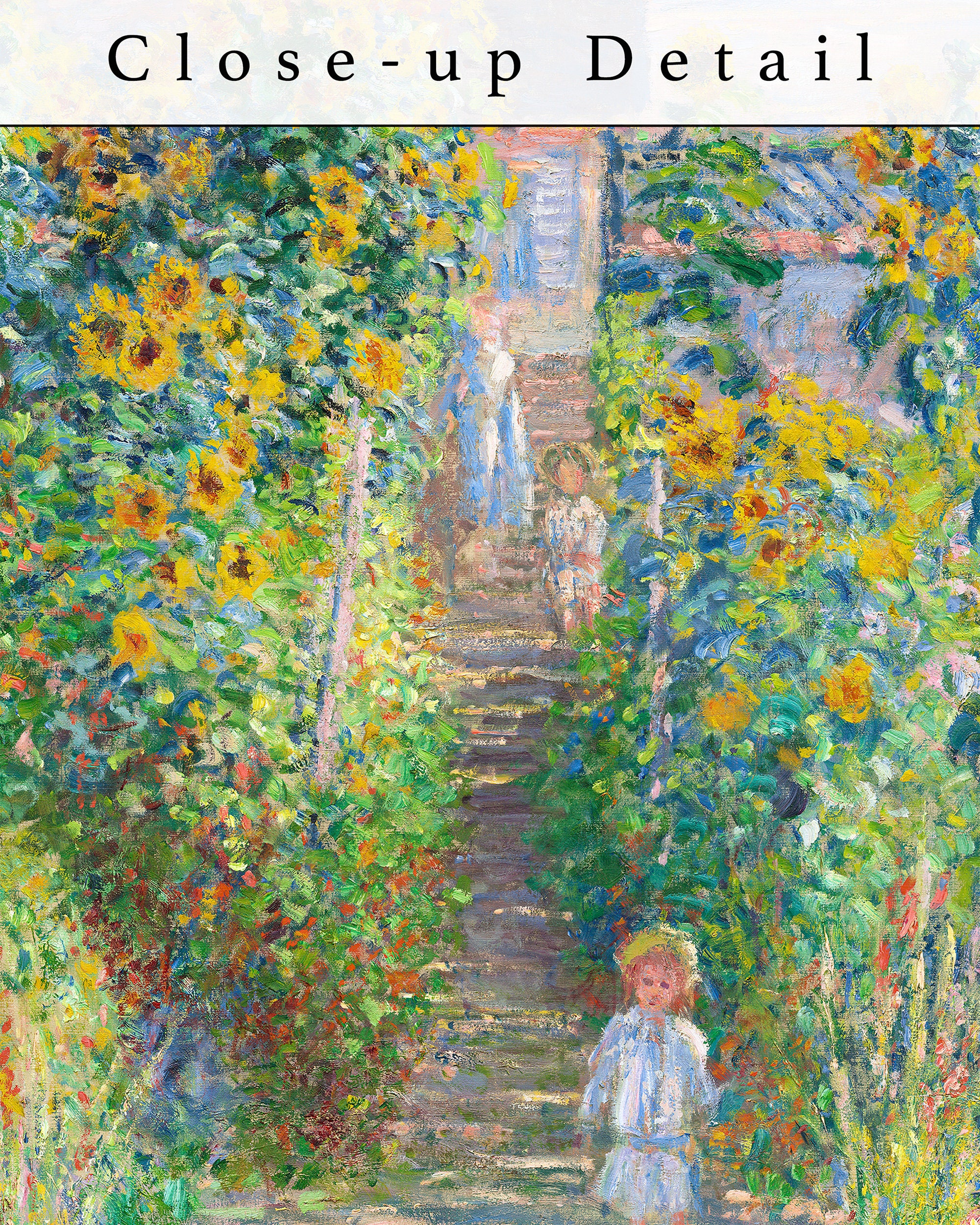 19th Century Claude Monet Print - The Artist's Garden at Vétheuil ...