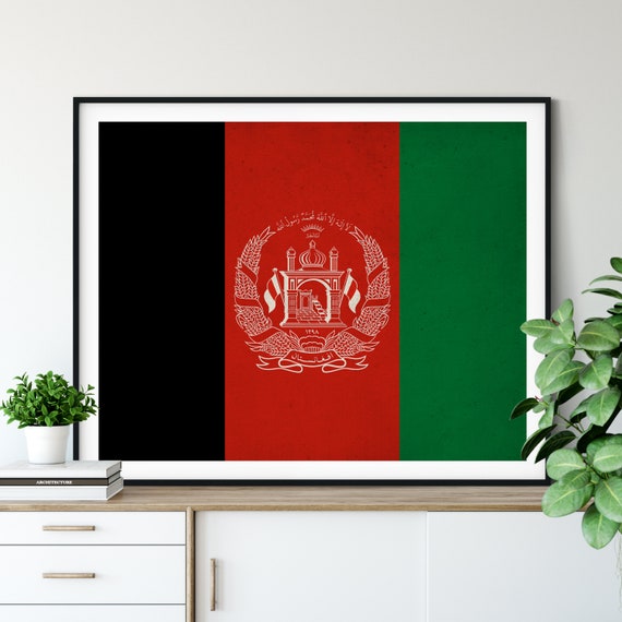 Afghanistan Flagge Druck, Afghanistan Flagge Kunst, Flagge Poster, Flagge  Wandkunst, Afghanistan Kunst, Afghani Geschenke, Afghanistan Druck,  Wohnzimmer Kunst - .de