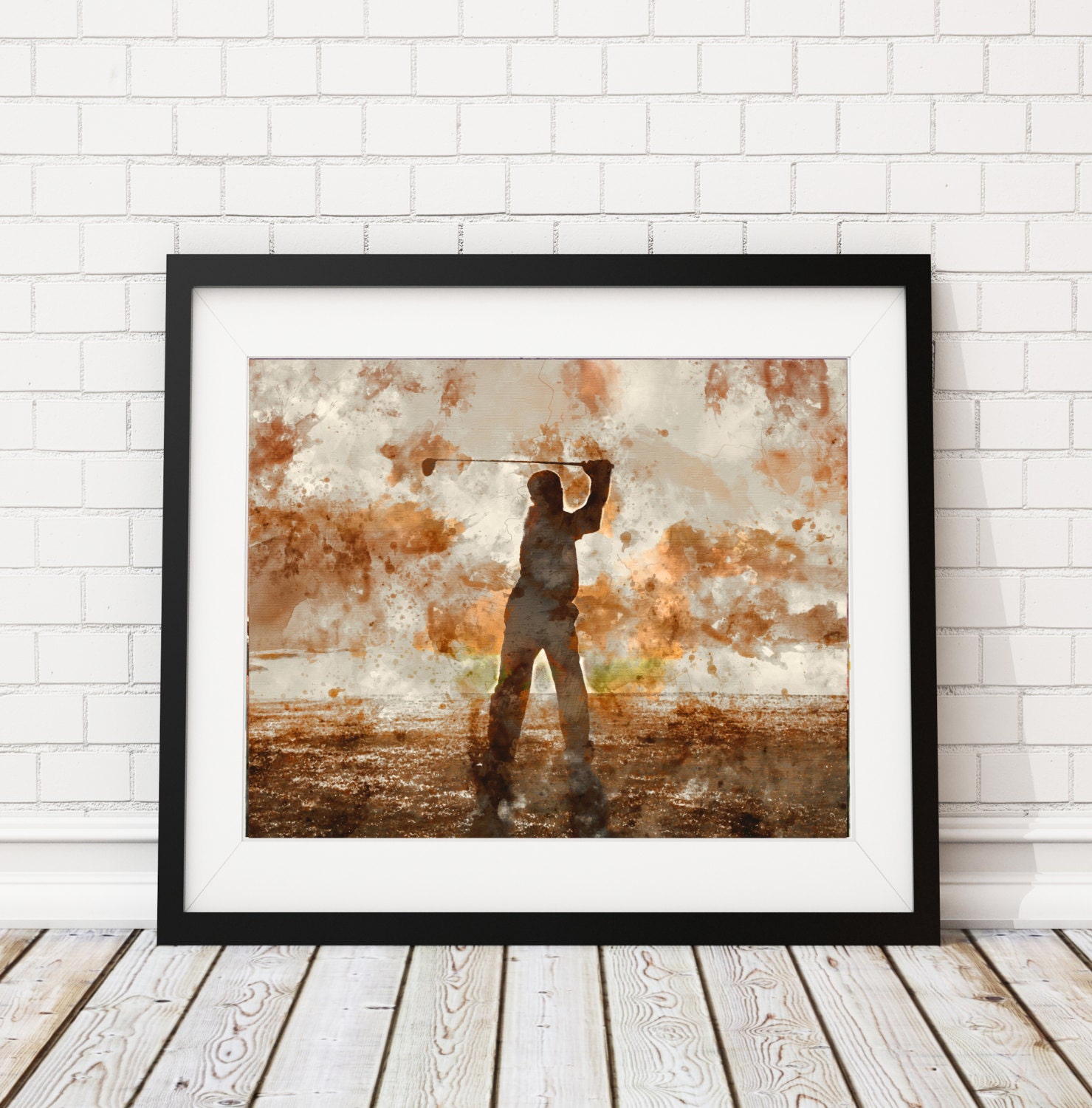 Golf Print Golf Watercolor Painting Golf Art Golf Artwork Gifts For