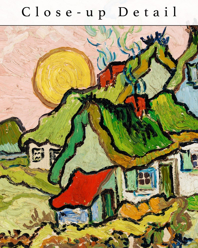 van gogh houses and figure