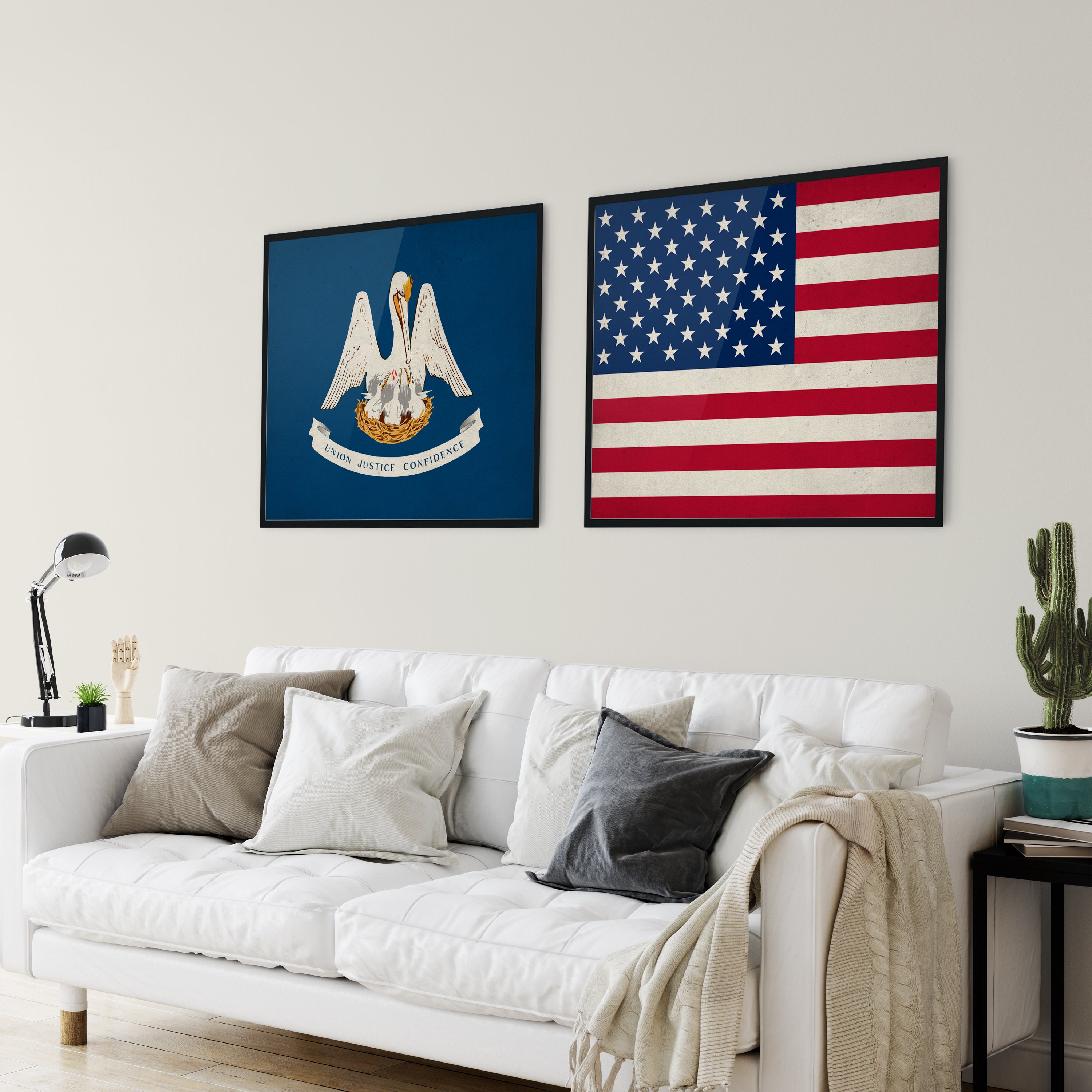 Louisiana Flag Art Louisiana Flag Print Flag Poster State 