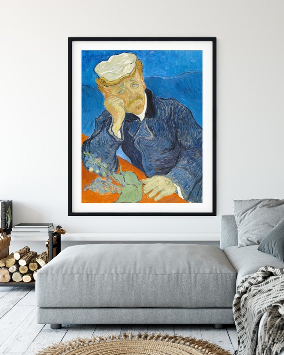 Vincent Van Gogh 'dr. Paul Gachet' Print: Vintage Post