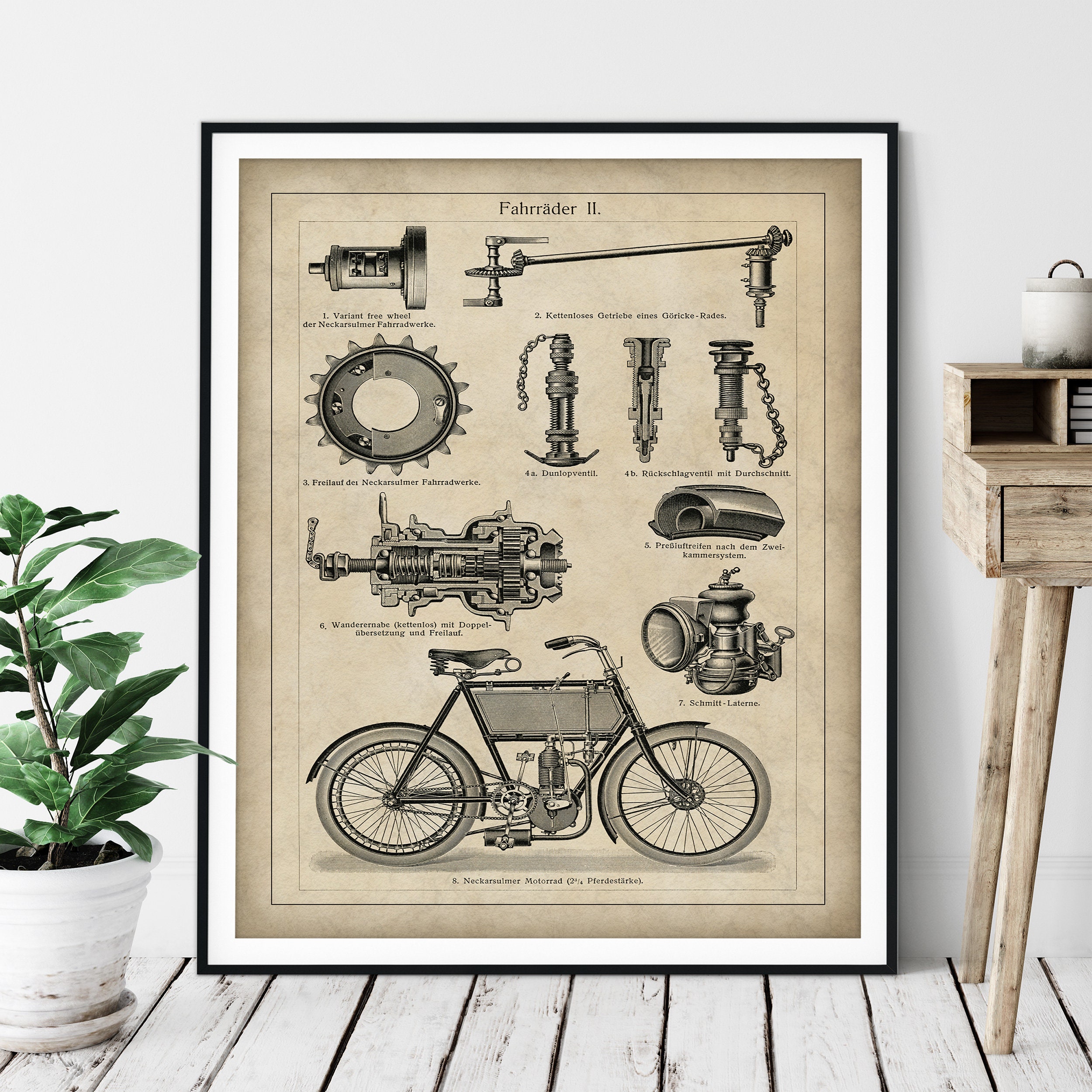 drawings of motorcycle parts