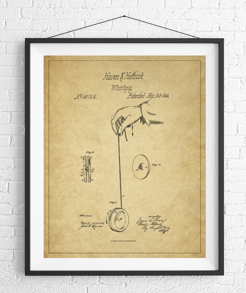 1968 Bird Patent Art Home Decor Cardinal Bird Feeder Patent Art