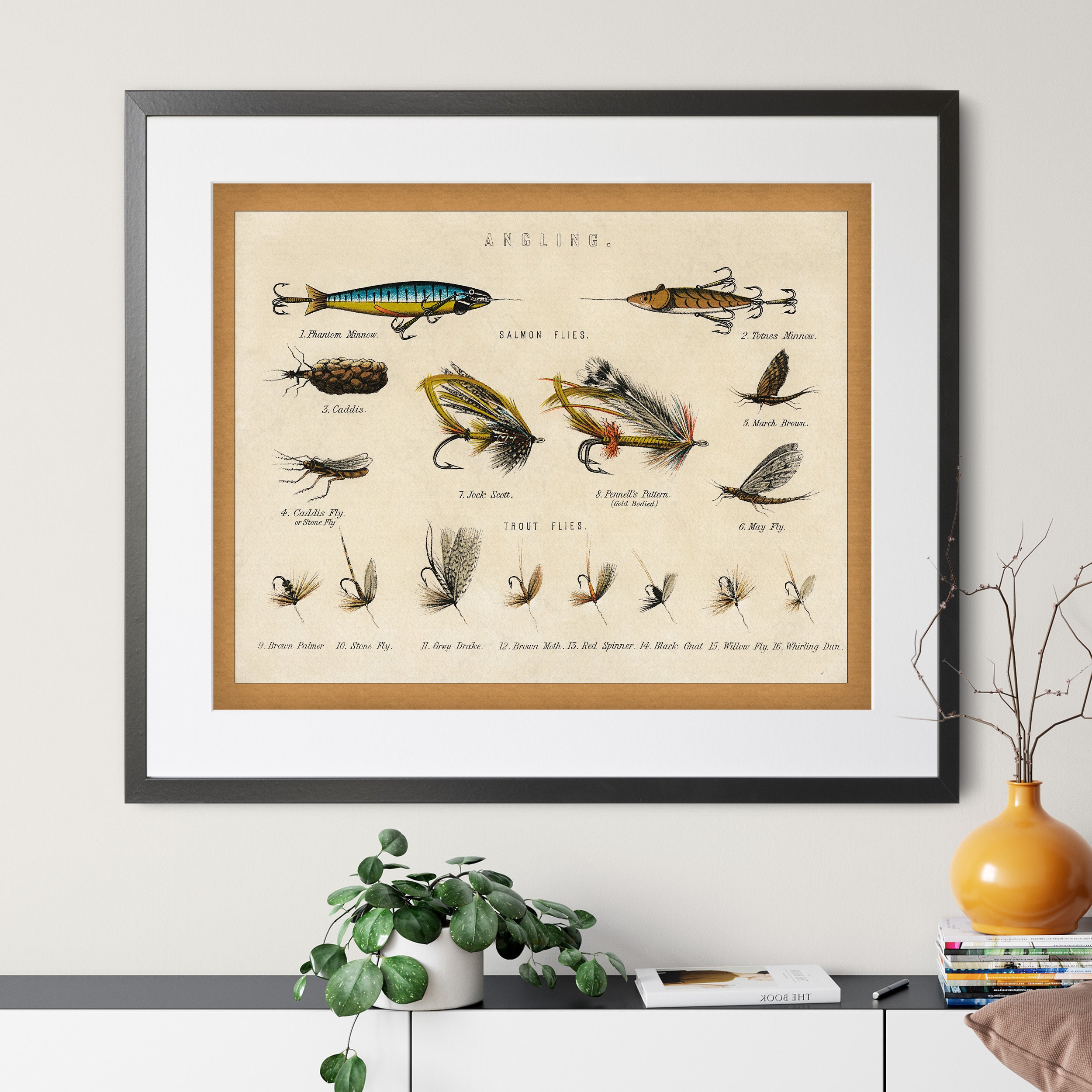 Trout Flies Print 