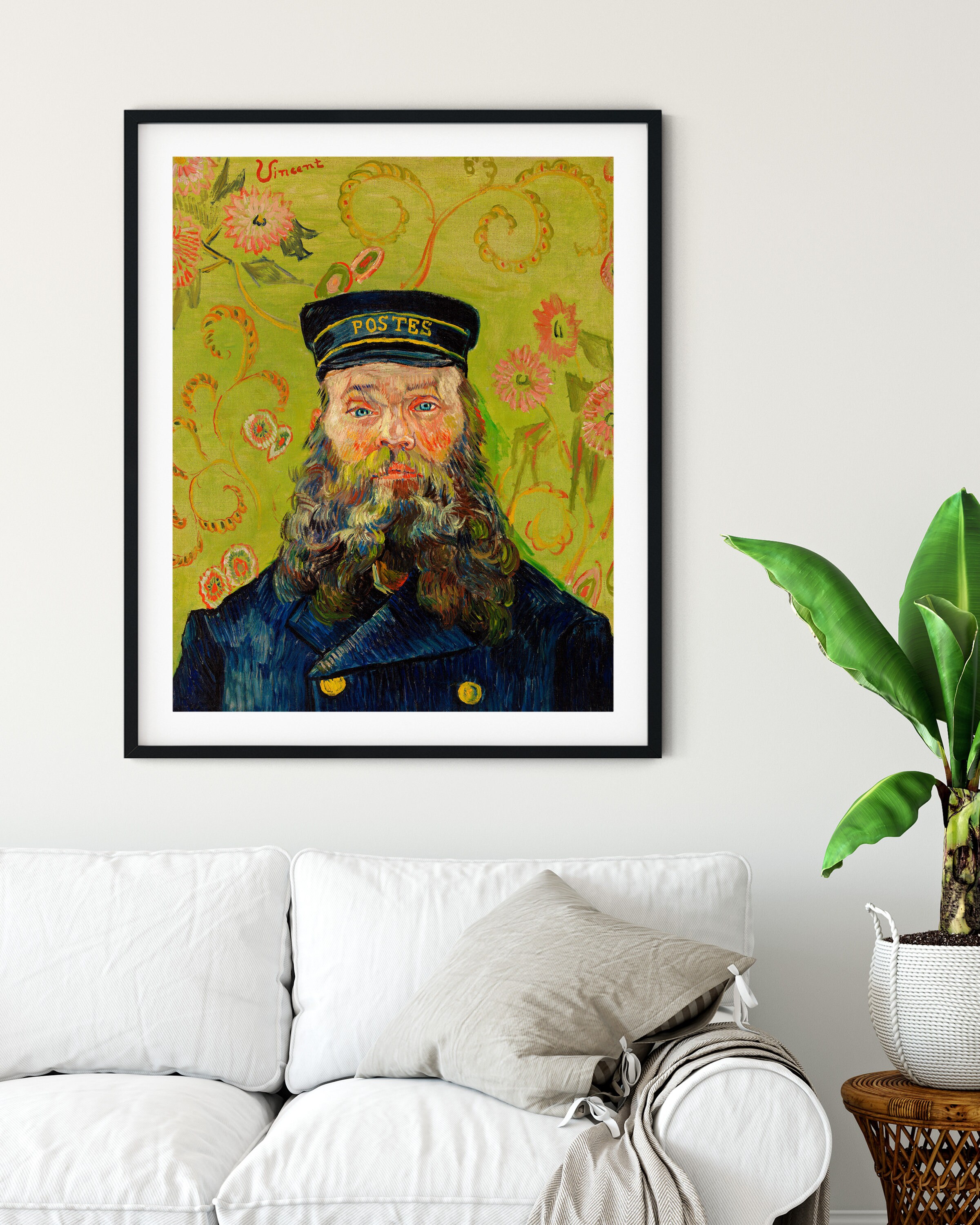 The Postman Print Joseph Roulin Vincent Van Gogh Poster - Etsy