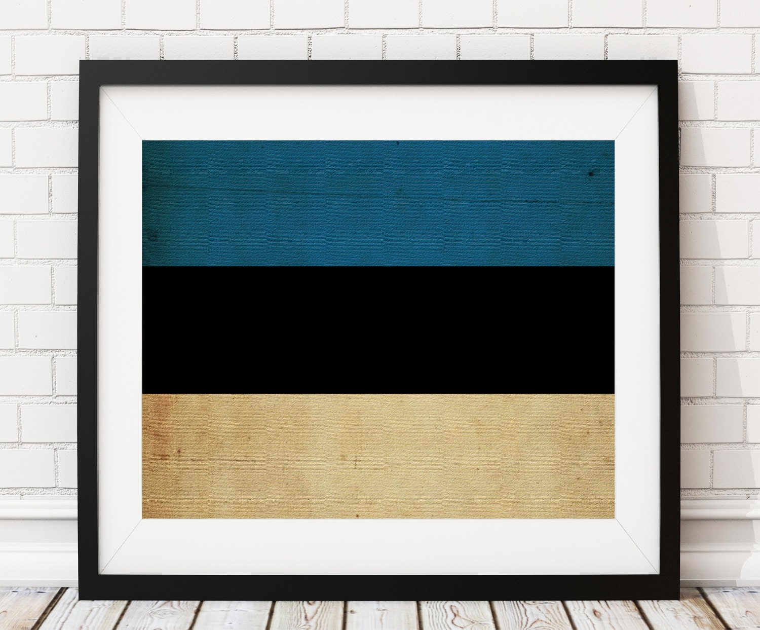 Estonia Flag Art Print Poster Country Flags Gallery Photo