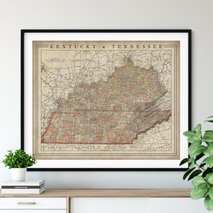 Old Map of Louisville Kentucky 1897 Vintage Map Wall Map Print