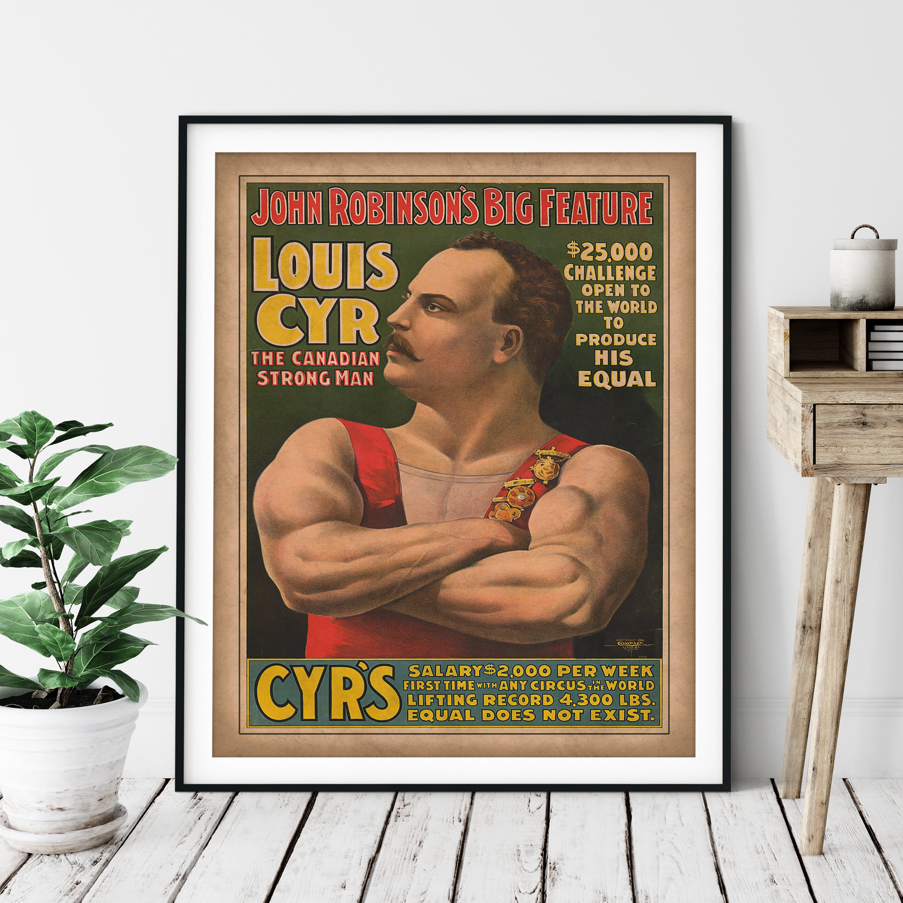 Vintage Strongman Print Strongman Art, Antique Circus Poster, Weight Lifter  Gift, Circus Art, Sideshow, Strongman Gift, Circus Print - Etsy