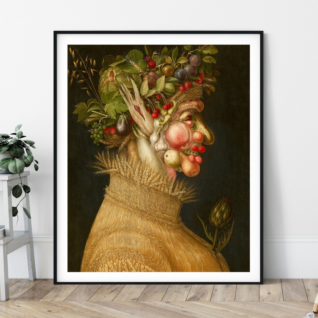 Giuseppe Arcimboldo 'summer' Fruit Portrait Print: Vintage Eclectic ...