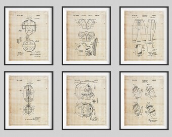 Football Patent Print Set, Panel Art, Vintage Patent Art, Panel Art, Football Helmet, Boys Room Decor, Game Room Art, Football Gifts for Him