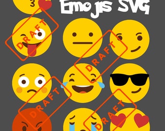 Download Emoji birthday svg | Etsy