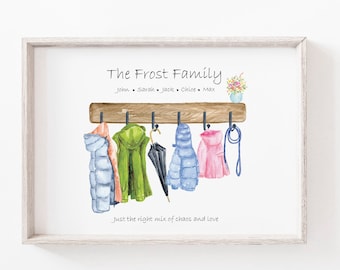 Custom Family Gift, Personalised, Family Print, Custom Gift, Wellies Print, Personalised Gift, Mothers Day, Gift, Family Gift, Family, Print