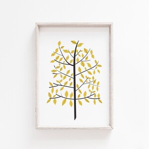 Tree Print, Wall Art Print, Wall Art, Minimalist Print, Minimalist Art ...