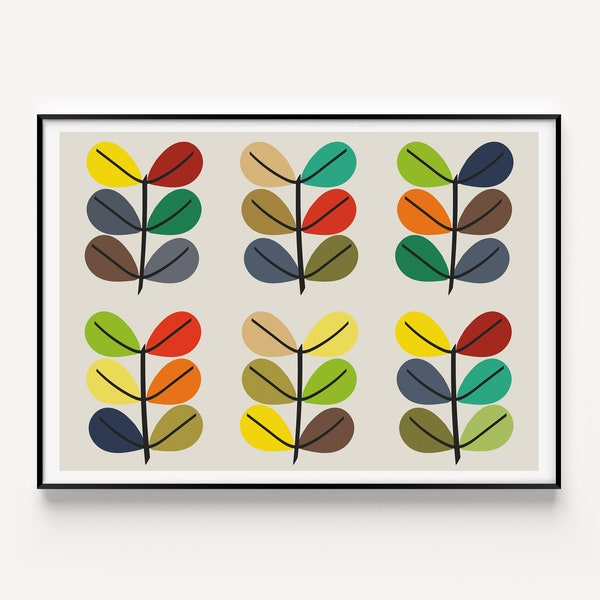 Mid Century Modern, Wall Art Print, Tree Wall Art, Scandinavian Print, Minimalist Print, Minimalist Art, Mid Century Print, Wall Art, Prints