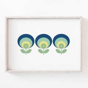 Scandinavian Print, Minimalist Print, Wall Art Print, Scandinavian Flower, Wall Print, Minimalist, Flower Print, Nordic Flower, Prints, Art