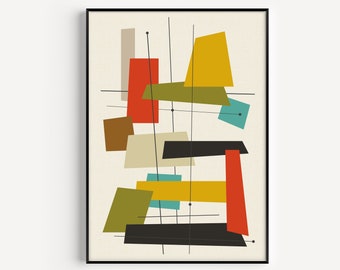 Retro Print, Mid Century Modern, Prints, Mid Century Poster, Art Print, Retro Wall Art, Mid Century Print, Retro Poster, Wall Art, Retro Art