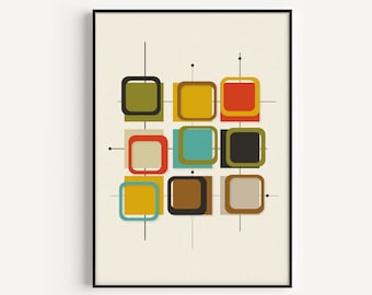 Wall Art, Mid Century Print, Mid Century Modern, Retro Print, Mid Century, Prints, Art Print, Retro Poster, Retro, Wall Art Print, Poster