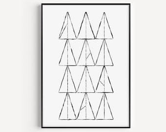 Wall Art, Black and White, Scandinavian Print, Black White Art, Minimalist Print, Abstract Wall Art, Prints, Wall Art Print, Minimalist Art