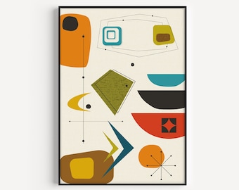 Wall Art, Mid Century, Retro Prints, Mid Century Modern, Prints, Wall Art, Mid Century Prints, Retro Posters, Mid Century Art, Art Prints