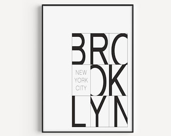 New York Poster, New York Print, Minimalist Art, Typography Poster, Minimalist Print, Black and White Art, Prints, Wall Art Prints, Posters