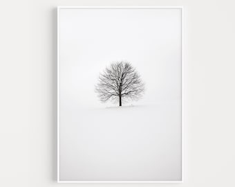 Tree Print, Black and White, Prints, Wall Art Print, Tree, Minimalist, Black and White Art, Tree Art Print, Minimalist Print, Minimalist Art
