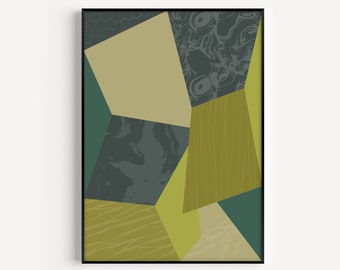 Wall Art, Green Print, Wall Art Print, Abstract Print, Art Print, Prints, Minimalist Print, Green Wall Art, Modern, Minimalist Art, Poster