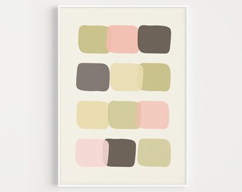 Wall Art Print, Scandinavian Print, Minimalist Print, Wall Art, Fine Art, Scandi Wall Art, Pink, Prints, Scandinavian Art, Art Print, Poster