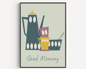Wall Art, Kitchen Print, Quote Print, Coffee Print, Kitchen Art, Modern Print, Kitchen Wall Art, Tea Wall Art, Prints, Wall Art Print, Art