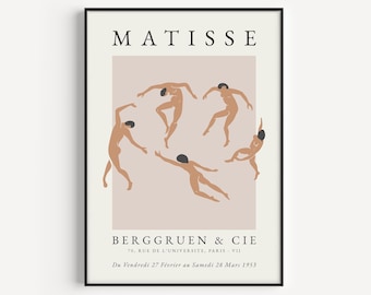 Henri Matisse, Dancing Print, Matisse Print, Neutral Print, Boho Wall Art, Matisse Poster, Bohemian, Neutral Wall Art, Minimalist Print