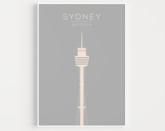 Sydney Print, Wall Art Prints, Travel Poster, Sydney Poster, Travel Print, Sydney Wall Art, Australia Poster, Minimalist Print, Sydney Gift