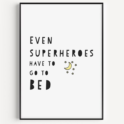 Nursery Wall Art Nursery Print Superhero Nursery Kids Etsy UK