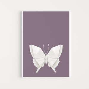 Origami Print, Wall Art Print, Minimalist Print, Minimalist Poster, Butterfly Print, Origami Art, Modern Art, Wall Art, Minimalist, Prints