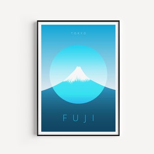 Japan Poster, Minimalist Travel Print, Wall Art, Modern Travel, Fuji Print, Modern Travel Art, Minimalist Wall Art, Japan Wall Art, Fuji