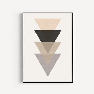 Geometric Print, Wall Art, Triangle Wall Art, Prints, Geometric Wall Art, Art Print, Wall Art Print, Minimalist Wall Art, Nordic Art Print
