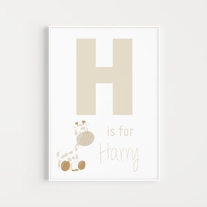 Personalised Baby Print, Neutral Nursery, Nursery Wall Art, Custom Baby Gift, Name Print, Personalised, Baby Gift, Nursery, Nursery Print