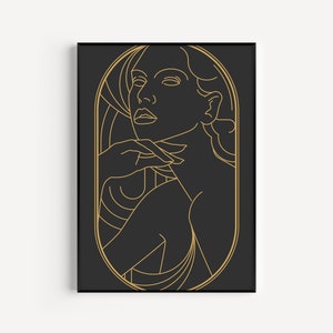 Art Deco Poster, Art Deco Print, Black Art Deco, Art Deco Wall Art, Black Print, Art Deco, Deco, Prints, Black Wall Art, Deco Print, Black