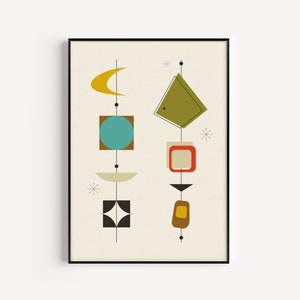 Wall Art, Mid Century Print, Mid Century Modern, Prints, Retro Print, Mid Century, Wall Art Print, Retro Wall Art, Poster, Minimalist Print