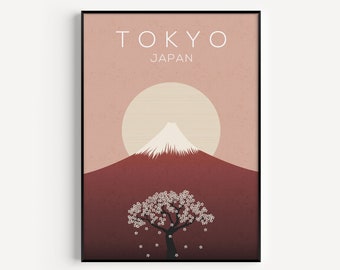 Tokyo Print, Japan Print, Pink Print, Tokyo Wall Art, Prints, Tokyo Poster, Pink, Wall Art Print, Japan Wall Art, Japan Poster, Tokyo, Japan