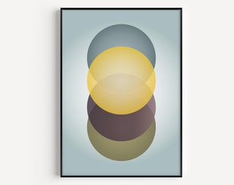 Wall Art Print, Prints, Scandinavian Print, Minimalist Print, Abstract Print, Art Print, Scandinavian, Circles, Wall Art, Minimalist Art