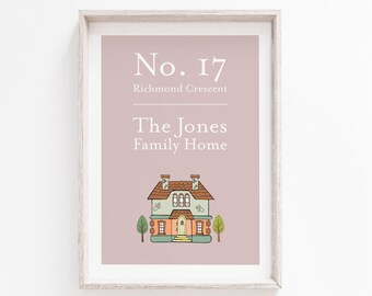 Custom Family Print, Home Print, Family Gift, Personalised Family, Personalised Print, Personalised Gift, Wall Art, Family Home Gift, Prints