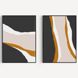 Set of 2 Prints, Abstract Prints, Minimalist Print, Wall Art Set, Abstract, Wall Art Print, Minimalist, Prints, Neutral Prints, Wall Art