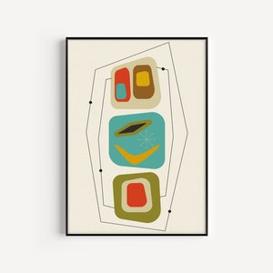 Wall Art, Retro Print, Mid Century Modern, Prints, Retro Wall Art, Mid Century Print, Retro Poster, Fine Art Print, Minimalist, Art Print
