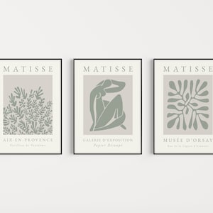 Wall Art Print, Matisse Print, Boho Wall Art, Matisse Print Set, Boho Print, Set of 3 Prints, Wall Art Set, Minimalist, Boho, Prints